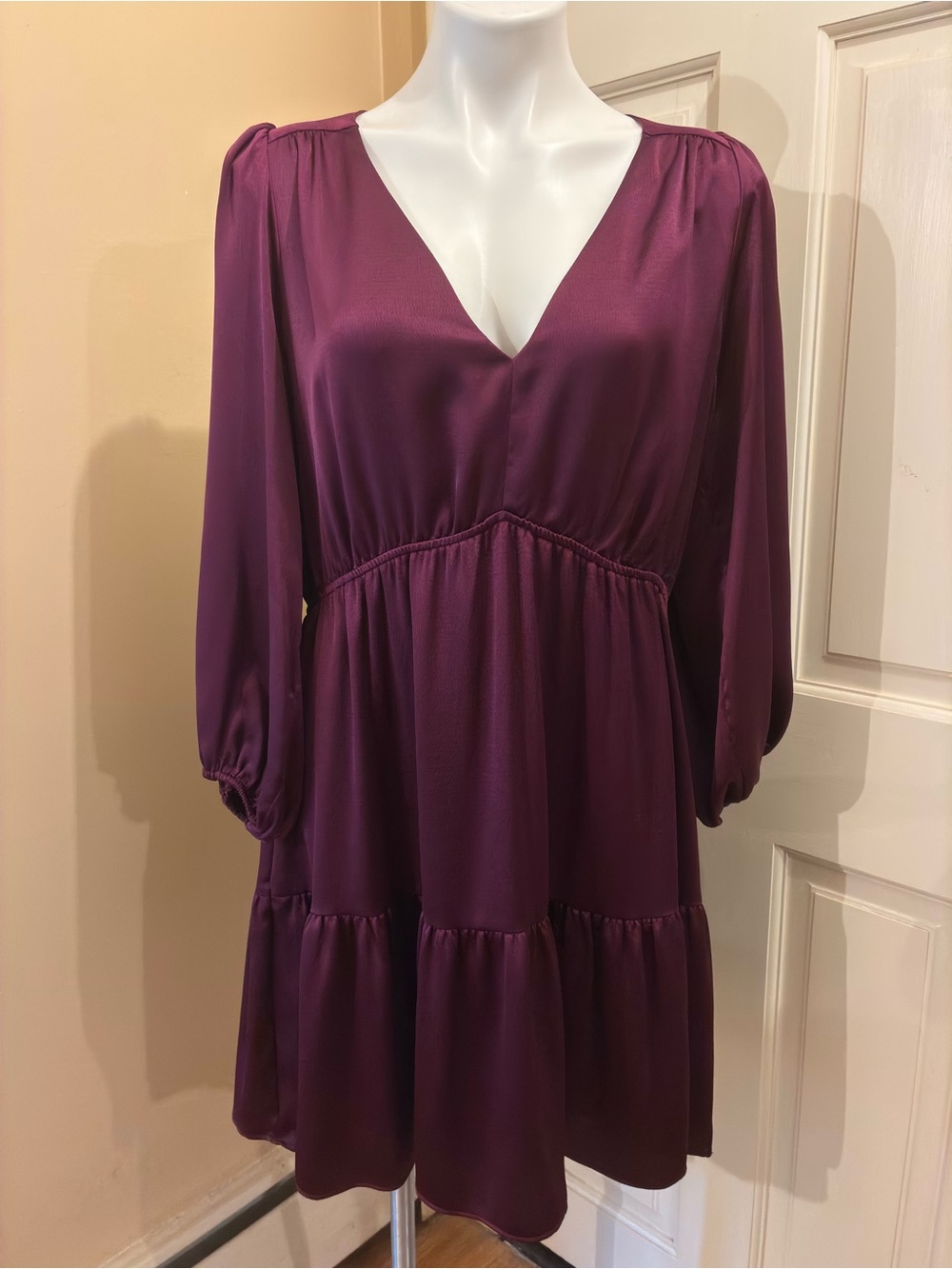 Lilly Pulitzer Deacon 3/4 Sleeve V-neck Dress Amarena Cherry Size 16